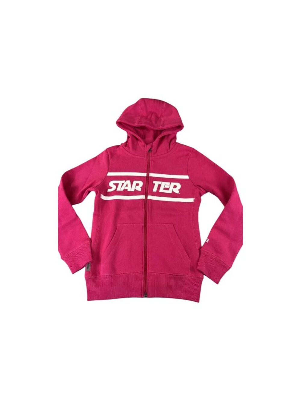Starter Kids Authentic Medium Pink Hoodie Jacket 60% Cotton & 40% Polyester With
